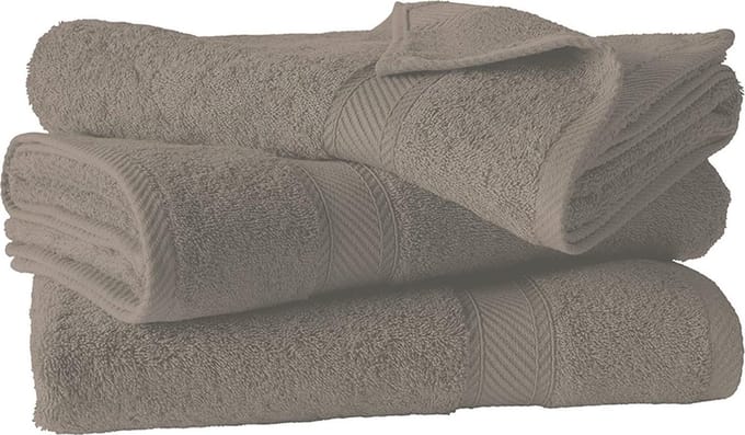 De Witte Lietaer Douchelakens Helene Humus 70 x 140 cm - 3 stuks - Katoen