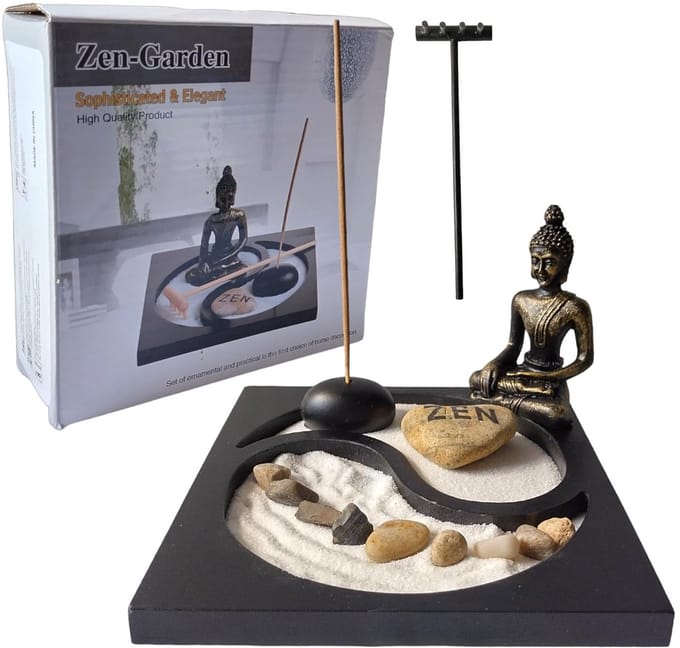 Miniatuur Zen Tuin Set voor Meditatie en Ontspanning