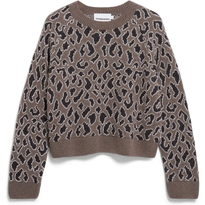 Loose fit gebreide pullover van zuivere wol, model 'DILIRIAA LAOPAA'