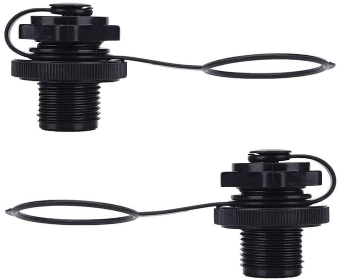 Dailygoods - Opblaasbare Boot Valve - Universele Schroefventiel - Duurzaam en luchtdicht - 2 stuks - Ventiel Adapter Caps - Geschikt voor rubberboot e...