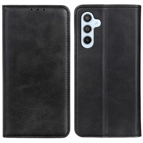 CaseBody Samsung S24 / S25 Real Leather Wallet Hoesje Zwart