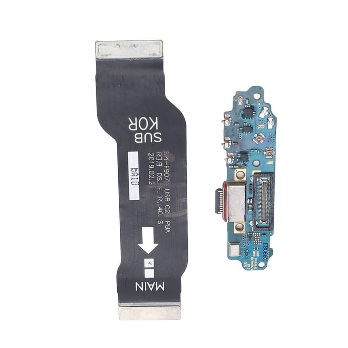 Oplaadpoort Dock Connector USB Telefoon Oplaadsocket Board met Moederbord Flexkabel voor Galaxy gray