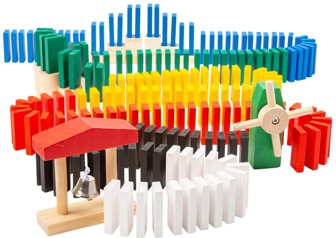 Small Foot - Houten Domino Rally, 490dlg.