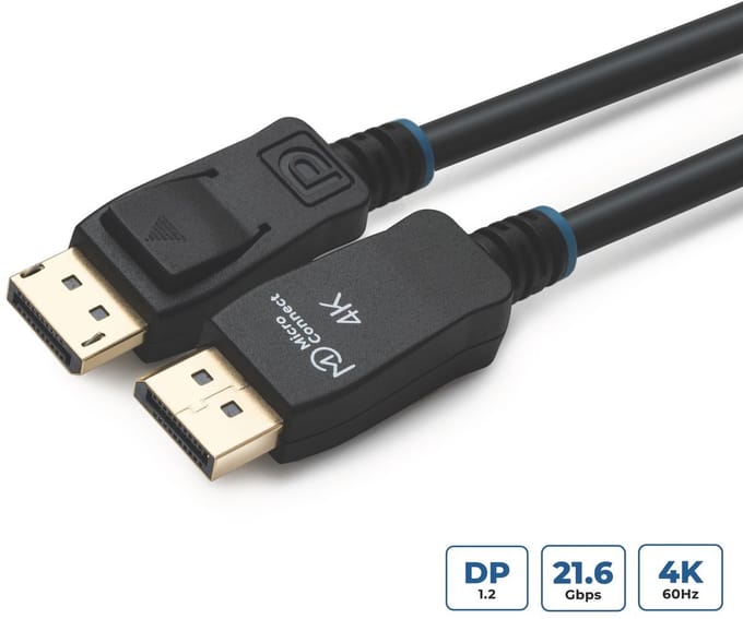 4K DisplayPort 1.2 Kabel, 7m