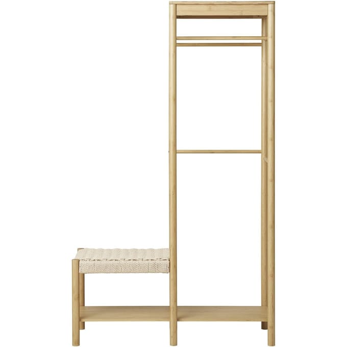 House Nordic Kledingrek Ember - 95x36x165 cm - Naturel - Bamboe