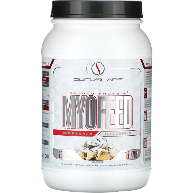 Purus Labs, MyoFeed, Brioche à la cannelle givrée, 1,7 lb (788 g)