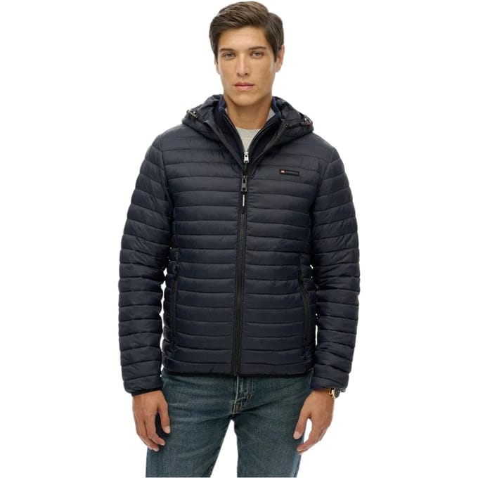 Superdry - Lite Fuji jas met capuchon - Heren - Gewatteerde jassen