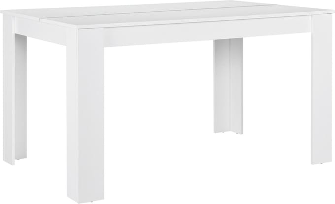 Eettafel Nora landelijke stijl 140x90x77 cm wit