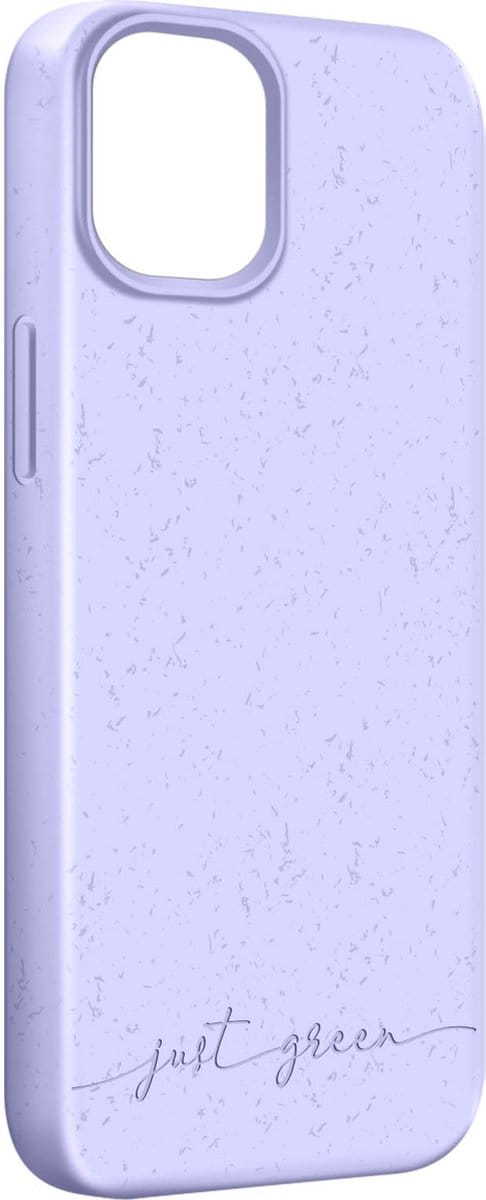 JUST GREEN, Hoesje geschikt voor iPhone 14 - Natura Recyclebaar, Lavendel
