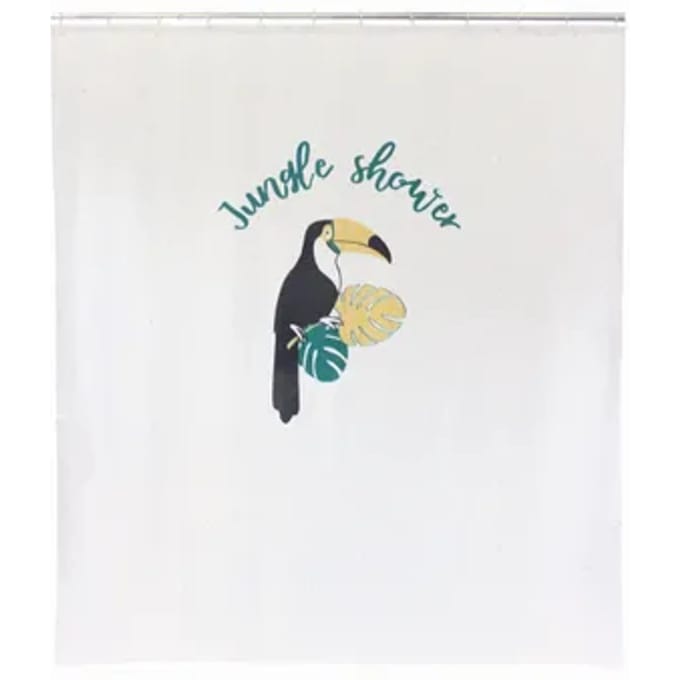 Allibert Douchegordijn Toucan Polyester 180x200cm