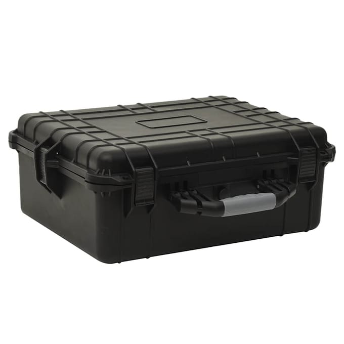 vidaXL - Flightcase - draagbaar - 55x43x21 - cm - PP - zwart