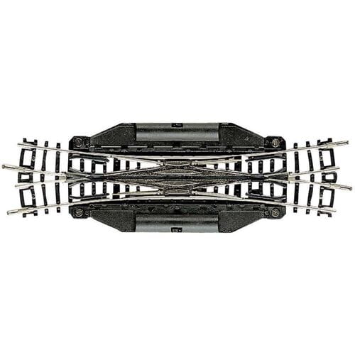 22246 N Fleischmann rails (zonder ballastbed) Engels wissel, Elektrisch 129.8 mm 15 ° 1 stuk(s)