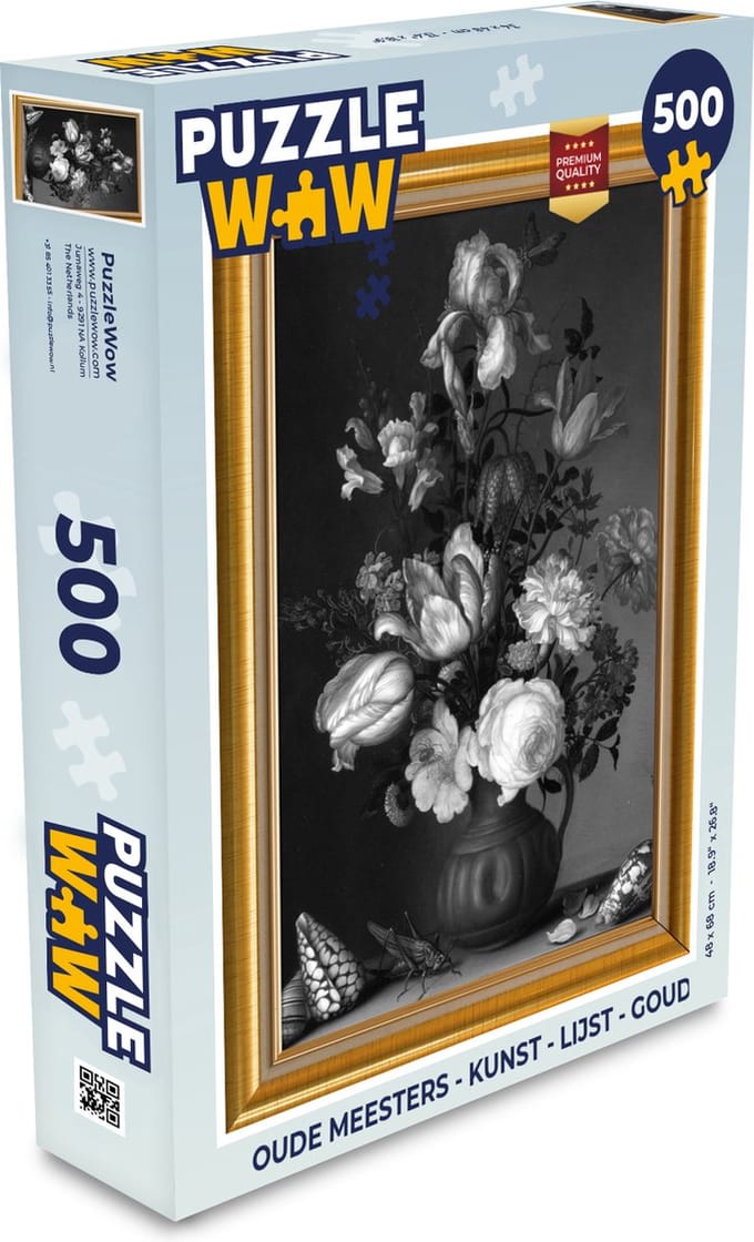 Puzzel Oude meesters - Kunst - Lijst - Goud - Legpuzzel - Puzzel 500 stukjes