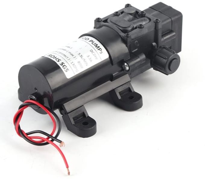 Allecto - Diafragmpomp - Zelf Primingpomp - Wateroverdracht - 24V 80W