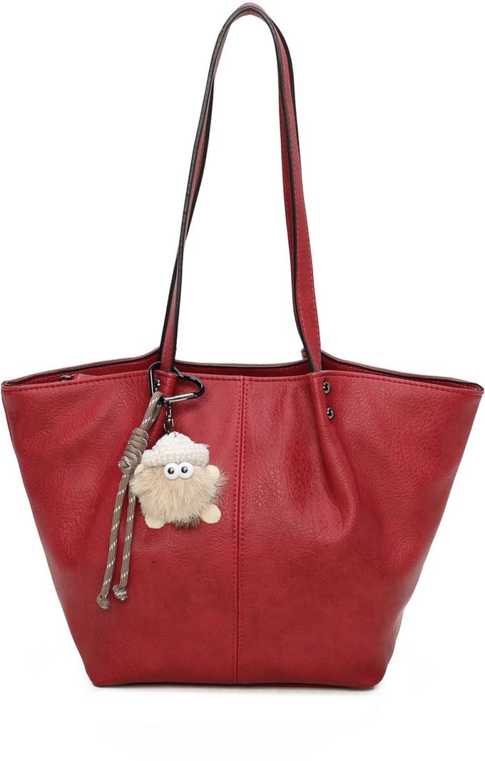 Trendy shopper / handtas - Ines Delaure - rood