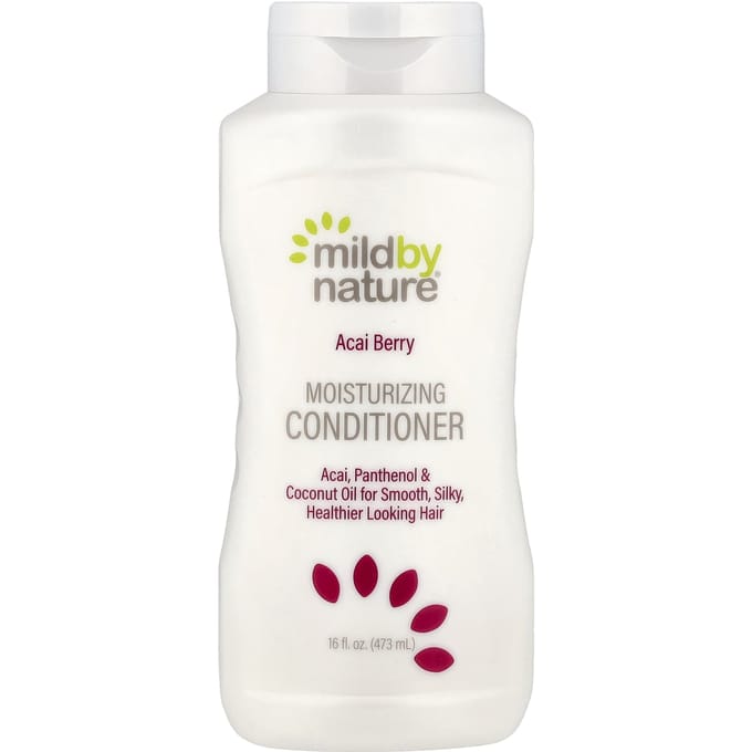 Mild By Nature, Après-shampoing hydratant à l'açaï, 16 fl oz (473ml) white