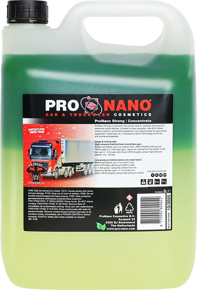 ProNano Strong 5L - concentraat voor contactloos reinigen - snow foam
