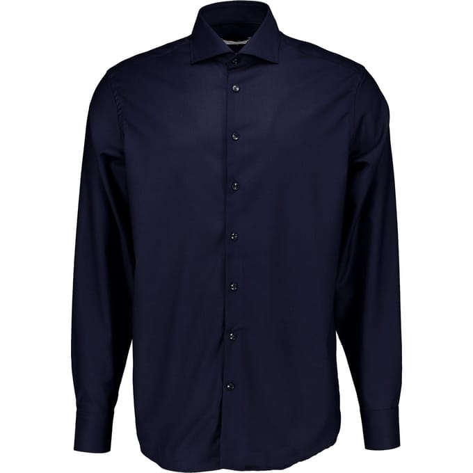 John Miller 5710412 Lange Mouw Overhemden Donkerblauw 5710412