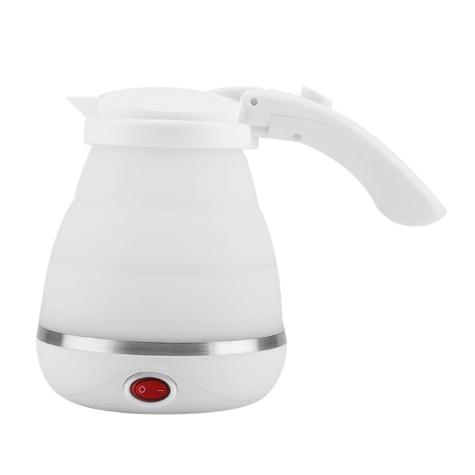 Siliconen Opvouwbare Draagbare Veilige Elektrische Waterkoker voor Reizen white