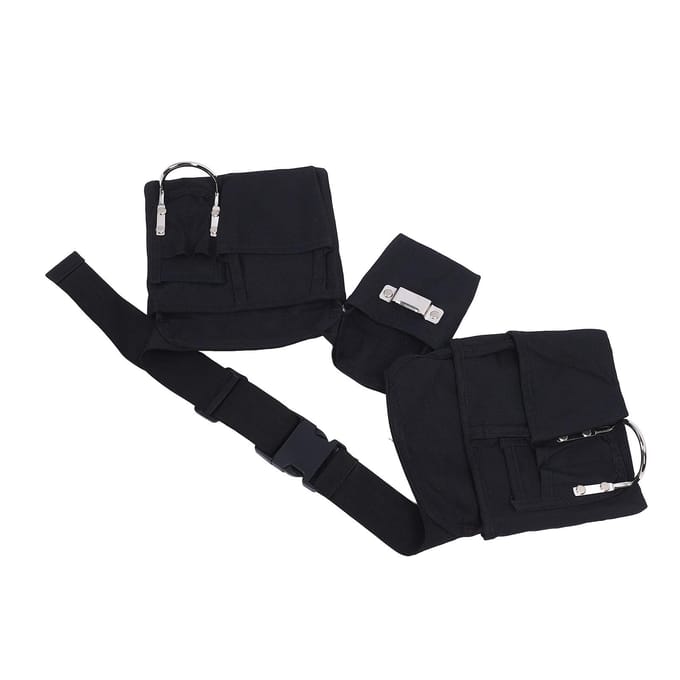 Gereedschapsriem Heavy Duty Verstelbaar Oxford Doek Utility Framebouw Riem Constructiegereedschap voor Timmerman black