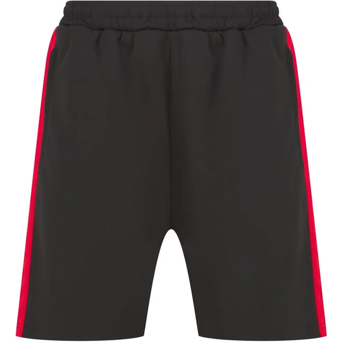 Adults Knitted Shorts met ritszakken Black/Red - M