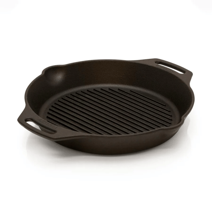 Petromax gp30h-t, skillet, 30 cm, grillpan met handgrepen, gietijzer,