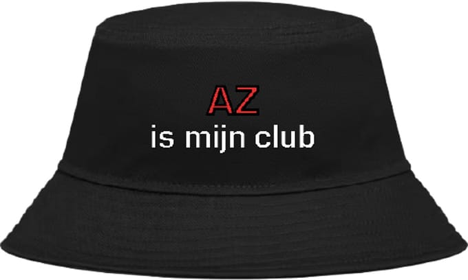 Buckethoed met tekst: AZ is mijn club.