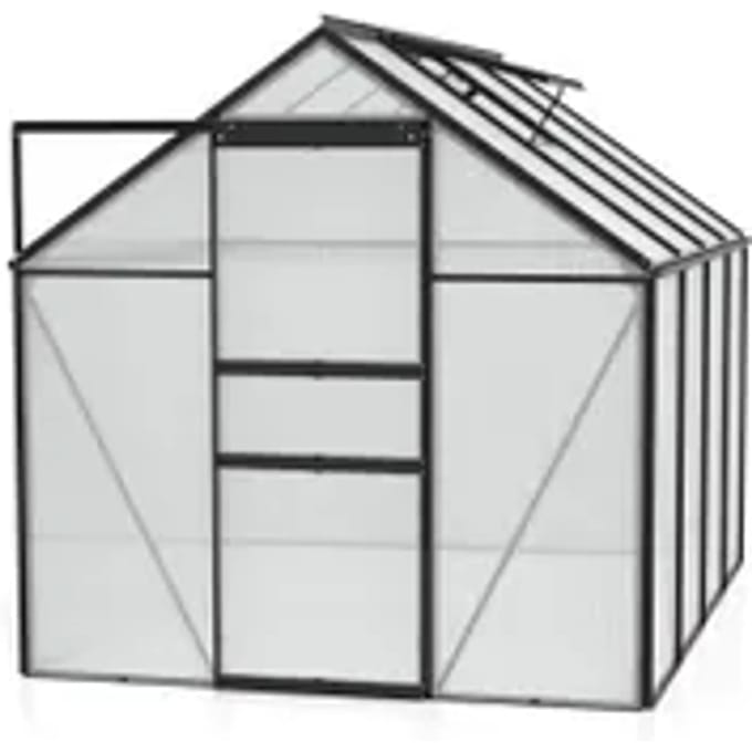 Vitavia Tuinkas Kit Comet 5000 - Polycarbonaat - 4mm - 5,01m² - 257x195x197cm - Zwart