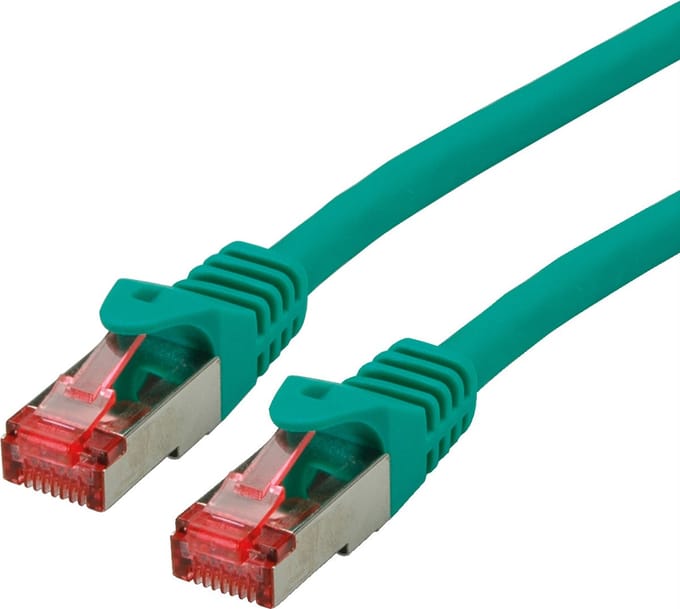 ROLINE patchkabel Cat.6 S/FTP (PiMF), componentniveau, LSOH, groen, 0,5 m