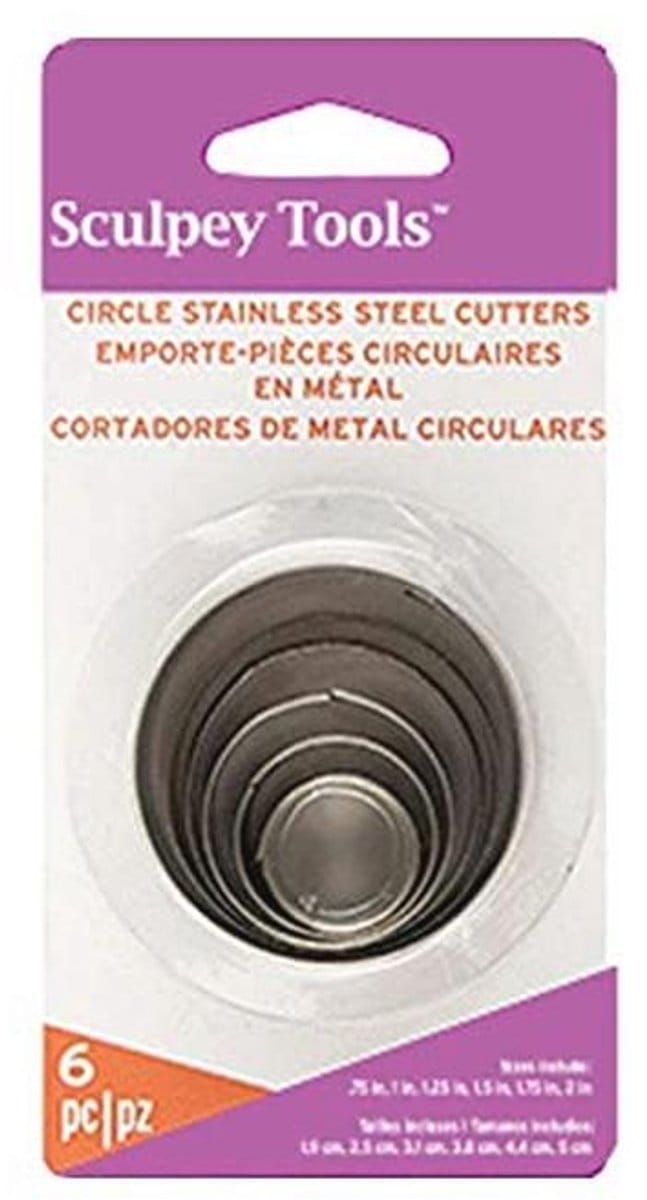 Metalen Graduated Cutter Set Cirkel voor Boetseren
