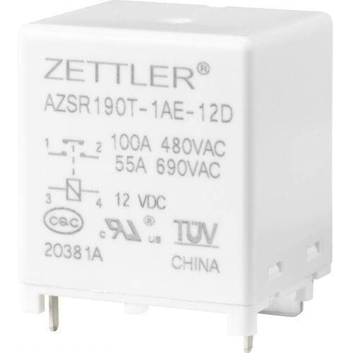 Zettler Electronics AZSR190T-1AE-12D Powerrelais 12 V/DC 100 A 1x NO 1 stuk(s)