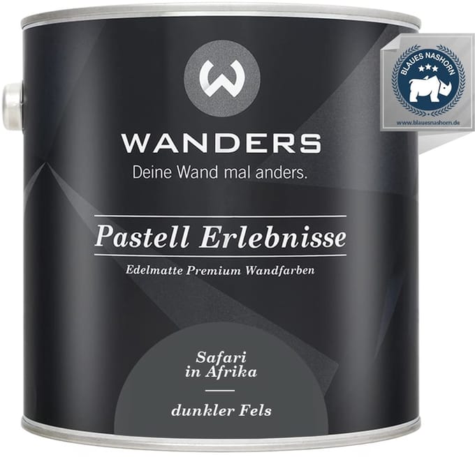 Wanders Muurverf - Edelmatte Krijtverf voor Hout en Meubels - Donkergrijs Rots - 2,5L