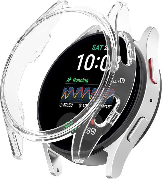 Strap-it PC hard case hoesje - geschikt voor de Samsung Galaxy Watch 7 40mm (transparant)