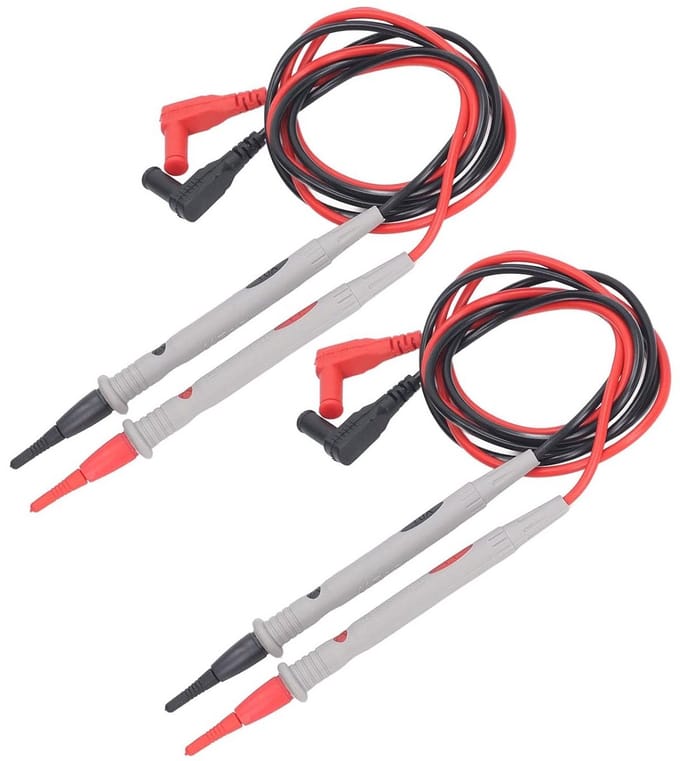 2 Sets Universele Multimeter Testdraden met Fijne Testpinnen (1000V, 10A)
