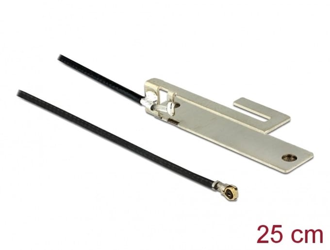 WLAN 802.11 B/G/N ANTENNE I-PEX Inc., MHF® 4L Plug 3 DBI 25 cm PIFA Intern