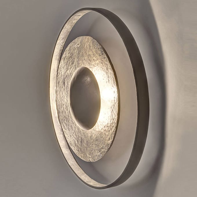 Holländer Wandlamp Satellite Ø 40 cm zwart-zilver