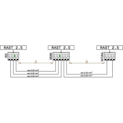 AEG kabel, analoge drukschakelaar, thermische voeler, PCB, J12, 390+1210mm 140025535018