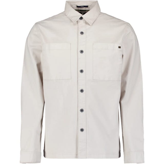 No Excess Overshirt Buttons Stretch Chalk Größe: M | Casual hemden Outlet | Herren