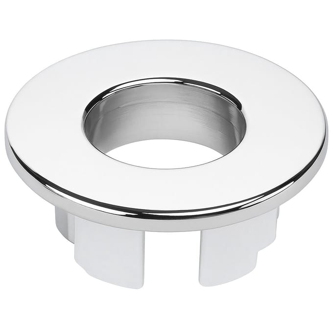 @ Lu’s Today™ - Basic Batroom Essentials - Wastafel Overloop Rozet Zilver - Wastafel Overloopring - Duurzaam Messing Materiaal - Wasbak Overloopring - Toilet en Badkamer