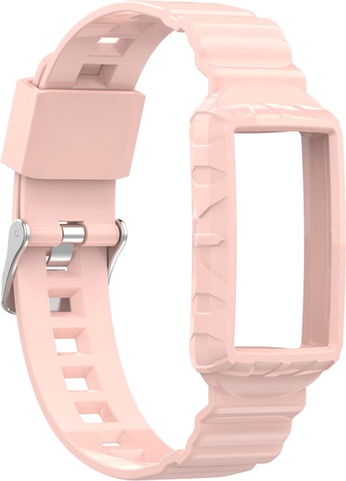 Siliconen bandje - geschikt voor Fitbit Charge 5 / Charge 6 - roze