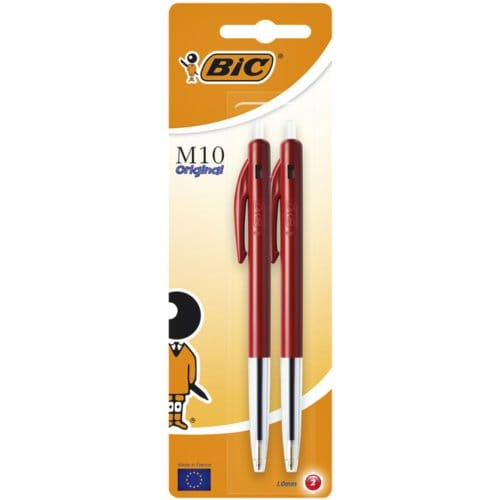 Balpen bic m10 medium rood bister