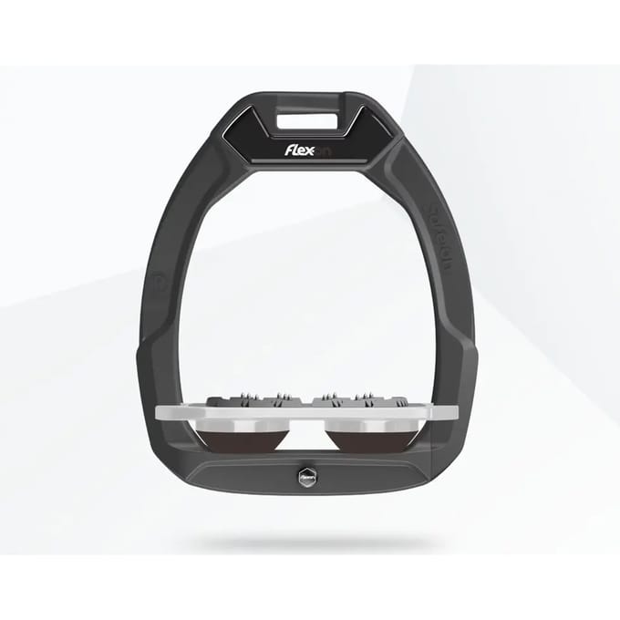 Veiligheidsstijgbeugels Plat Ultra Grip Antraciet/Grijs/Bruin Flex-On Safe-On