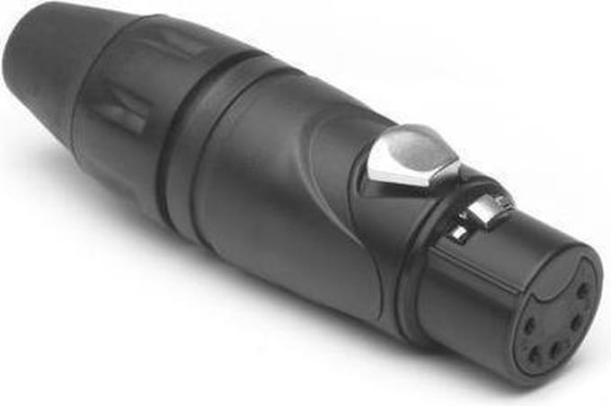 Amphenol AX5FB adapter XLR 5P Zwart