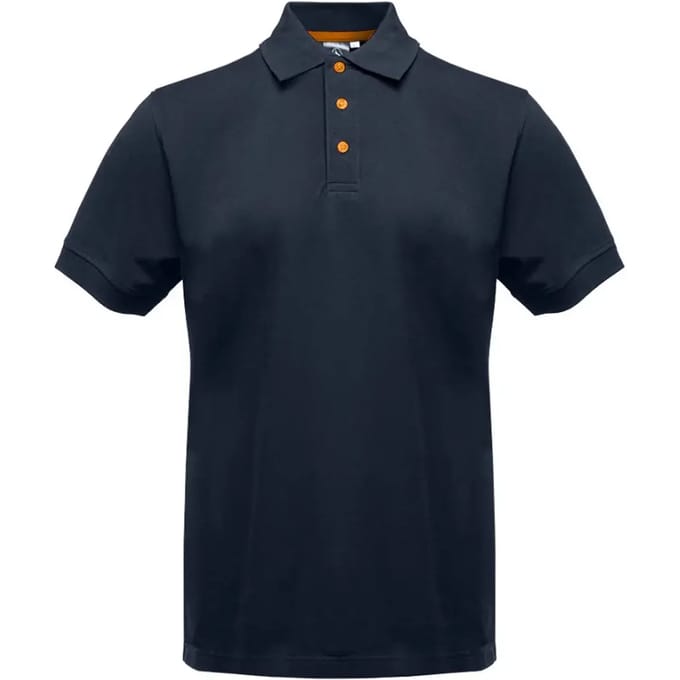 Polo met contrasterende knopen Pen Duick