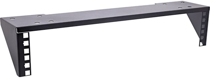 Bureaubeugel voor 19 inch componenten | 2U | zwart