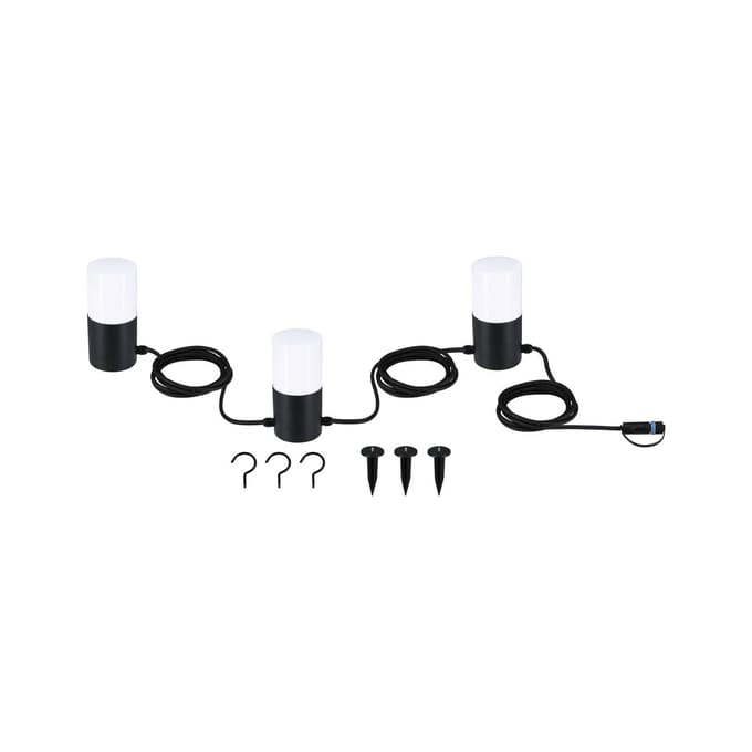 Paulmann 94761 Verlichtingssysteem Plug&Shine LED-lichtketting LED 6 W Warmwit Antraciet