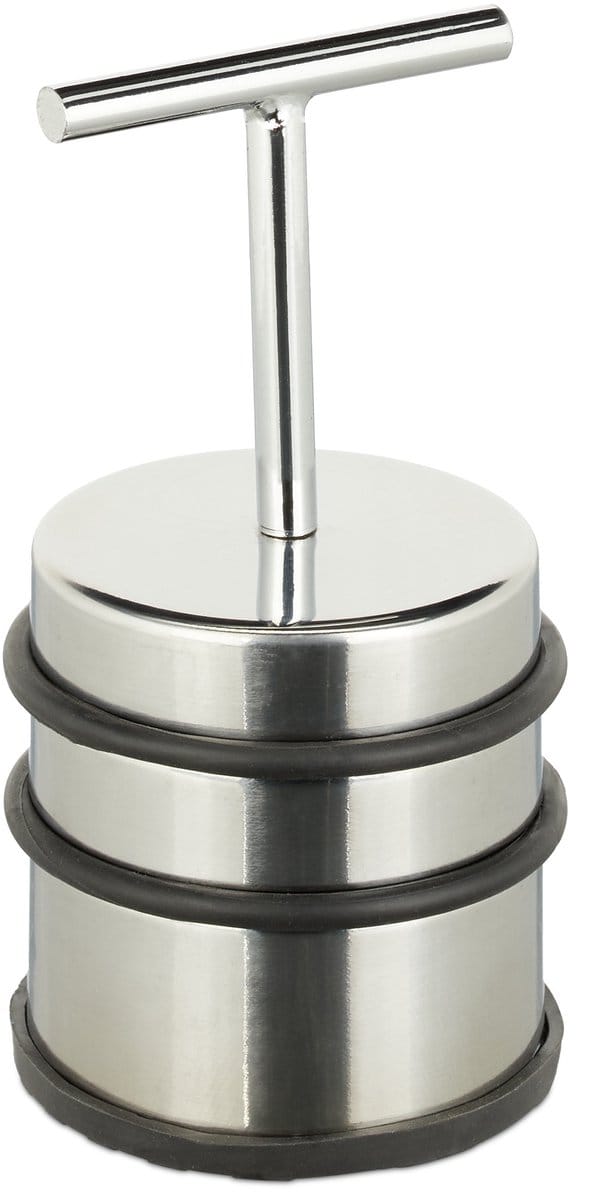 2x deurstopper rvs - deurbuffer - deurstop rond - deurbeschermer - handvat