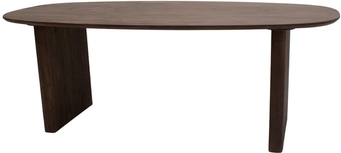 Giga Meubel Eettafel Aya - Donkerbruin Mangohout - 180x90x76cm