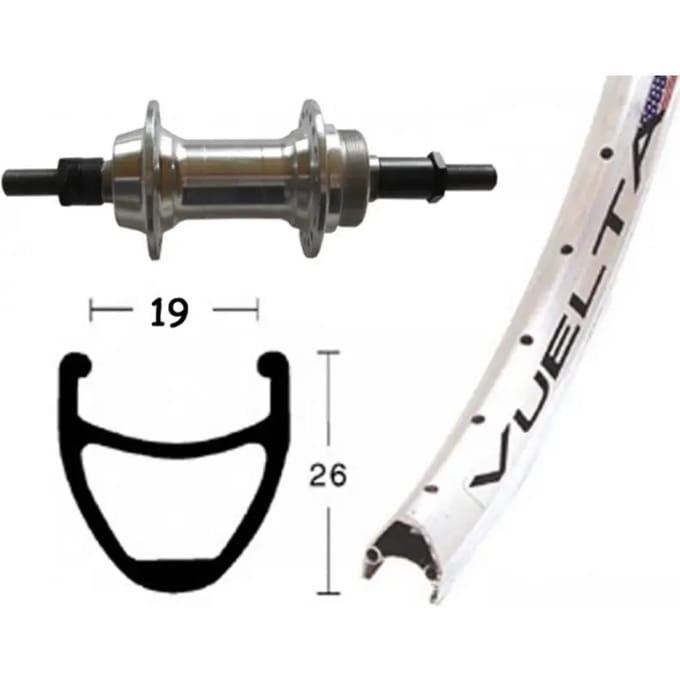 Fietswiel Wiener Winora Vuelta Airline 36TR.AXE 135 6/8V A.PU.