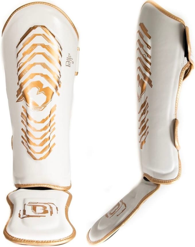 Booster Kickboks Scheenbeschermers SG YOUTH ELITE V2.2 Wit Goud -